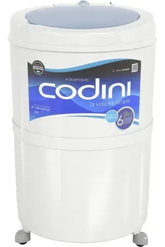 Lavarropas Codini Silent Semiautomático 10kg